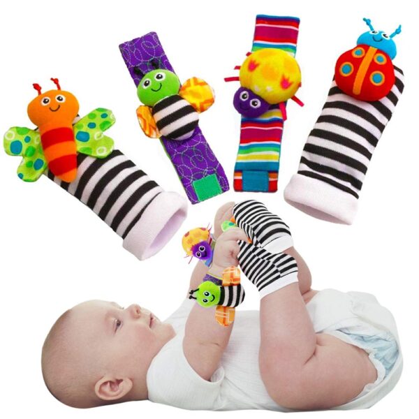 Baby Infant Rattle Socks Toys