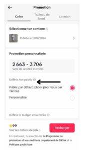 Définir le cible à atteindre sur Tiktok Ads